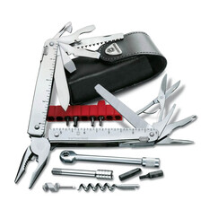 Alicate Swiss Tool X Plus Catraca VICTORINOX com Bolsa de Pele | Ref. 320.30339.L