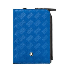 Porta-Cartões com Bolso Zíper 3CC MONTBLANC Extreme 3.0 Azul Atlântico | Ref. 238.130242