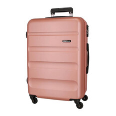 Mala de Viagem / Trolley Médio 65cm 4R ROLL ROAD Flex Rosa Nude | Ref. 186.584946CB