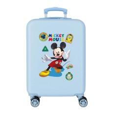 Mala de Cabine / Trolley 55cm 4R MICKEY All Smile Azul Claro | Ref. 186.4021141
