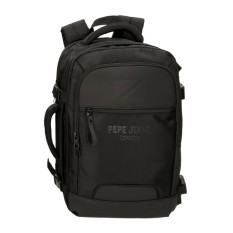 Mochila de Viagem Portátil 15.6” Adapt. PEPE JEANS Bromley 24 Preta | Ref. 186.7062941