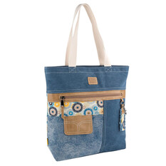Saco de Ombro Shopper LOIS Carolina Azul | Ref. 237.32339101