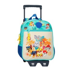 Mochila Pré-Escolar 28cm c/ Carro PAW PATROL Pawsome Vibe Azul | Ref. 186.42621T2