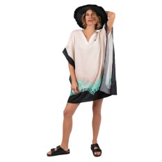 ANEKKE Tunica Kaftan Estampado Peace & Love Branco | Ref. 280.38289-035