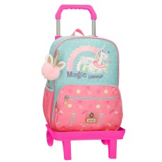 Mochila Escolar Adap. 38cm c/ Carro ENSO Magic Summer Multicolor | Ref. 186.96324T1