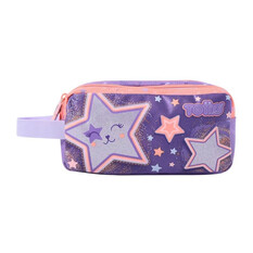 Estojo Escolar Infantil Duplo Star Cat TOTTO 4Q8 Roxo | Ref. 330.AJ52STC00124Q8