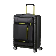 AMERICAN TOURISTER Mala de Cabine 55cm 4R Exp. Coated Hello Cabin Preto/Lima | Ref. 92MC400519