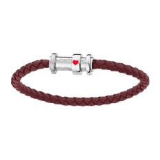 Pulseira MONTBLANC World in 80 Days Ace of Heart 68mm Vermelha | Ref. 238.12834668
