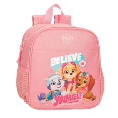 Mochila Pré-Escolar Adap. 25cm PAW PATROL Believe In Yourself Rosa | Ref. 186.45220D1