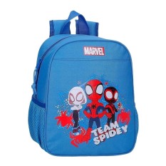 Mochila Pré-Escolar Adap. 28Cm SPIDEY Team Spidey Azul | Ref. 186.44721D1