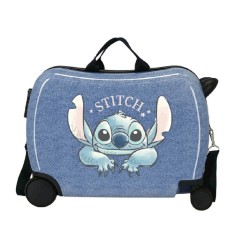 Mala de Viagem Infantil ABS 4 Rodas STITCH Dance It Out Azul | Ref. 186.4659841