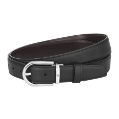 Cinto de Couro MONTBLANC Reversível 30mm Preto/Castanho, Cor: Preto/Castanho