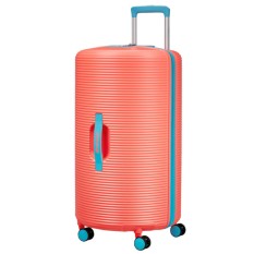 AMERICAN TOURISTER Mala de Viagem Grande 75cm 4R Exp. Rollio Coral/Azul | Ref. 92MG900301