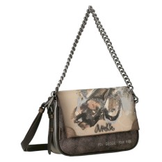 ANEKKE Bolsa de Tiracolo c/ Pala Dreamverse Wings Castanho Escuro | Ref. 280.39733-390