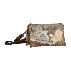 ANEKKE Bolsa de Tiracolo Pequena Core Castanha | Ref. 280.39803-817