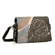 ANEKKE Bolsa de Tiracolo c/ Aba Dreamverse Heartbeat Castanha | Ref. 280.39783-469