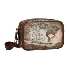 ANEKKE Bolsa Transversal Retangular Core Castanha | Ref. 280.39803-447