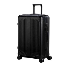 SAMSONITE Mala de Viagem / Trolley Médio 69cm 4R Lite-Box Alu Boss Preta | Ref. 92KO300228