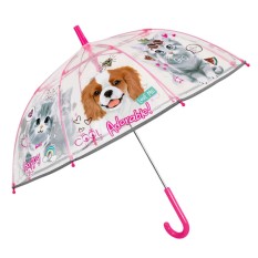Guarda-Chuvas Comprido Manual 45/8 74cm c/ Refletor CUATROGOTAS Cão | Ref. 319.15635