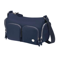 SAMSONITE Bolsa de Ombro c/ 2 Bolsos Frontais Karissa Evo Azul Noite | Ref. 92KP200341