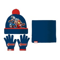 Conjunto de Gola, Gorro e Luvas Bebé 48/51 AVENGERS Azul Escuro | Ref. 248.AV14798