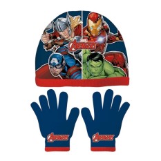 Conjunto de Gorro e Luvas Infantil 51/54 AVENGERS Azul Escuro | Ref. 248.AV14797