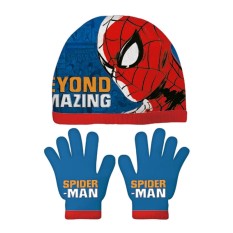 Conjunto de Gorro e Luvas Infantil 51/54 SPIDER-MAN Multicolor | Ref. 248.SM14790