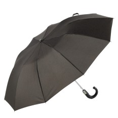 Guarda-Chuva Hom. Dobrável Aut. 58/10 EZPELETA 10049 Preto/Castanho | Ref. 104.10049PCA