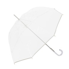 Guarda-Chuva Sra. Comprido Man. 62/8 EZPELETA 10764 Transparente c/ Gelo | Ref. 104.10764G