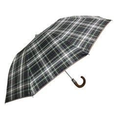 Guarda-Chuva Unisexo Dobrável Aut. 58/10 EZPELETA 10046 Xadrês Castanho | Ref. 104.10046C