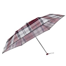 SAMSONITE Guarda-Chuva Sra. Dobrável Man. Alu Drop S Xadrez Vermelho Granada | Ref. 92CK100317