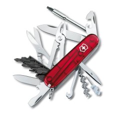 Canivete 91mm VICTORINOX Cyber Tool 34 Funções Vermelho Translúcido | Ref. 320.17725.T