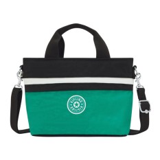 Mala de Duas Alças KIPLING Minta Deep Green Black Block | Ref. 187.40KI63706NT