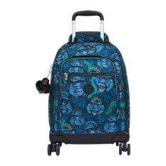 Mochila Escolar com Rodas KIPLING New Zea Blue Monkey Fun | Ref. 187.40KI46748HJ