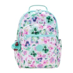 Mochila para Portátil 15” KIPLING Seoul College Aqua Blossom | Ref. 187.40KI79737EC