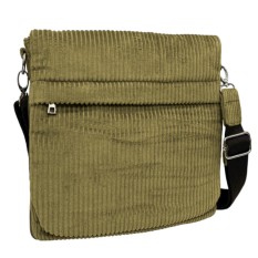 Bolsa de Tiracolo Grande c/ Pala PHYNÈS 3346 Castanho Claro | Ref. 179.3346CC