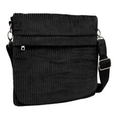 Bolsa de Tiracolo Grande c/ Pala PHYNÈS 3346 Preta | Ref. 179.3346P