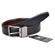 Cinto de Pele DOGGY 90cm Reversível Preto/Castanho | Ref. 86.005/036-90