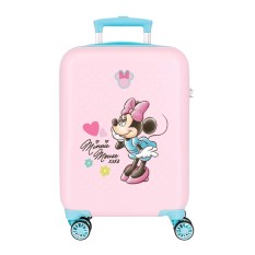 Mala de Cabine / Trolley 50cm 4R MINNIE Imagine Rosa Claro | Ref. 186.4231343