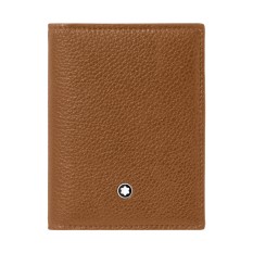 Porta-Cartões Vertical 4CC MONTBLANC Soft Grain Caramelo | Ref. 238.198303