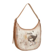 ANEKKE Mala de Ombro Oval Memories Castanha | Ref. 280.40802-354