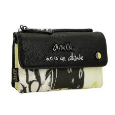 ANEKKE Porta-Moedas com Aba Nature Towanda 40879-025 Preto | Ref. 280.40879-025
