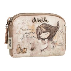 ANEKKE Porta-Moedas Pequeno Memories Castanho | Ref.  280.40809-018