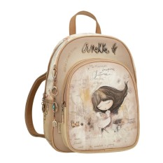 ANEKKE Mochila com Bolso Frontal Memories Castanho | Ref. 280.40805-197