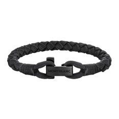 Pulseira de Homem MONTBLANC c/ fecho T-Hook 63mm Preta | Ref. 238.130861
