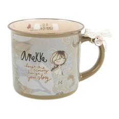 ANEKKE Caneca de Porcelana Memories Khaki | Ref. 280.40485-104