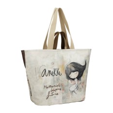 ANEKKE Saco de Praia Médio Memories Bege/Castanho | Ref. 280.40484-212