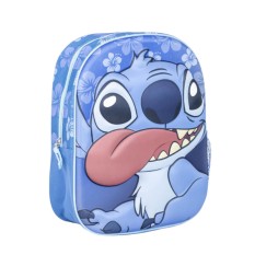 Mochila Infantil 31cm STITCH 3D 2100005111 Azul | Ref. 299.2100005111