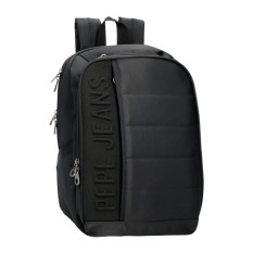 Mochila para Portátil 13.3" 2C Adapt. PEPE JEANS Ancor Preta | Ref. 186.7012142