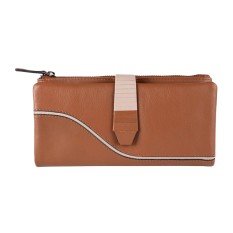Carteira Grande Flexível RFID MATTIES Curve Line Camel | Ref. 132.1818012